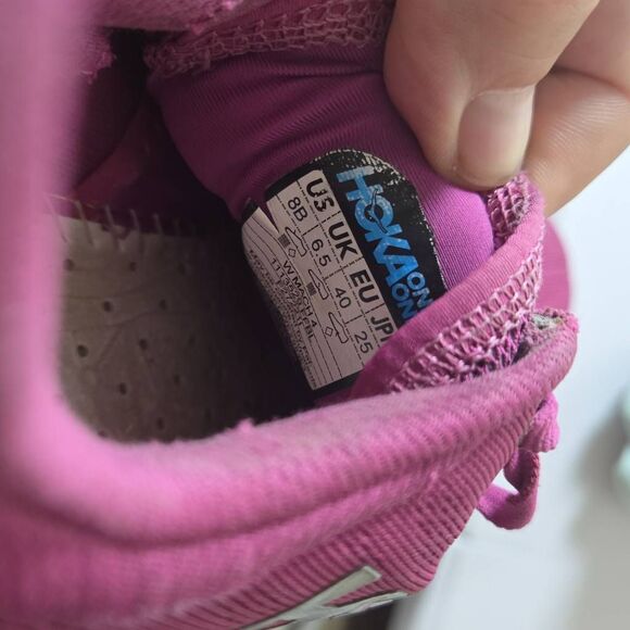 Hoka One One Women's Mach 4 Athletic Running Sneakers Shoes Fuchsia Black Size 8 - Picture 7 of 8